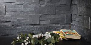 3D панели Сланец Black Slate Modern4