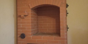 Кирпич печной, лицевой, полнотелый ЛСР, красный, М-400, F-100 1