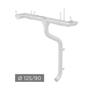 Водосточная система AQUASYSTEM PU 125/90 мм RAL 9003
