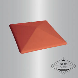 ᐉ Клинкерный оголовник на столб, Рубиновый Красный