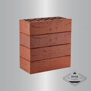 Кирпич облицовочный ЛСР, коричневый, Рустик, 1НФ