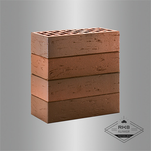 Кирпич облицовочный ЛСР, Красный Флэш Ультра, рустик, 1 НФ