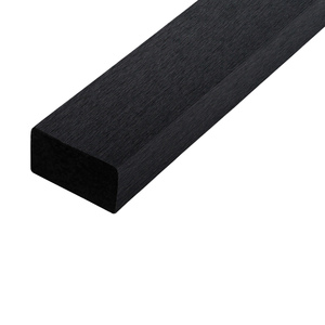 Лавочный брус ДПК полнотелый Outdoor, Шлифованный, Чёрный