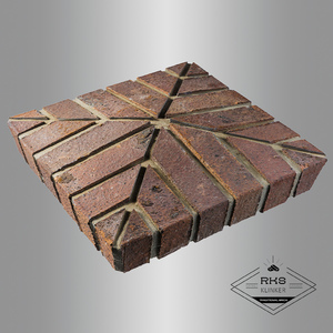 Кирпичные колпаки на столб "Skriabin, Сортировка 52", шов Серый