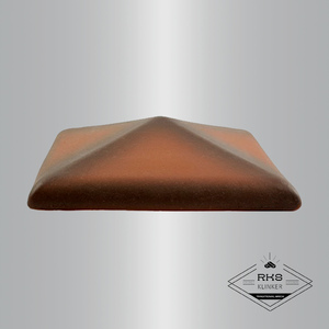 Клинкерный колпак на столб ZG Clinker, С42 425х425 мм, каштановый