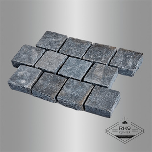 Брусчатка галтованная RKS Slate Belgian Black 100x100x20 мм