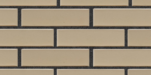 Кирпич облицовочный ЛСР, бежевый, гладкий, 1 НФ на графитовом шве