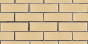 Кирпич облицовочный ЛСР, бежевый, гладкий, 1 НФ на сером шве
