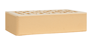 Кирпич облицовочный ЛСР, бежевый, гладкий, 1 НФ 3