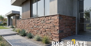 3D панели RKS SLATE Кварцит Cooper Natural (цоколь дома)