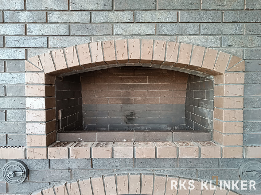 Кирпич огнеупорный Montenegro SHA 8 Black Cuprum 250x124x65 мм