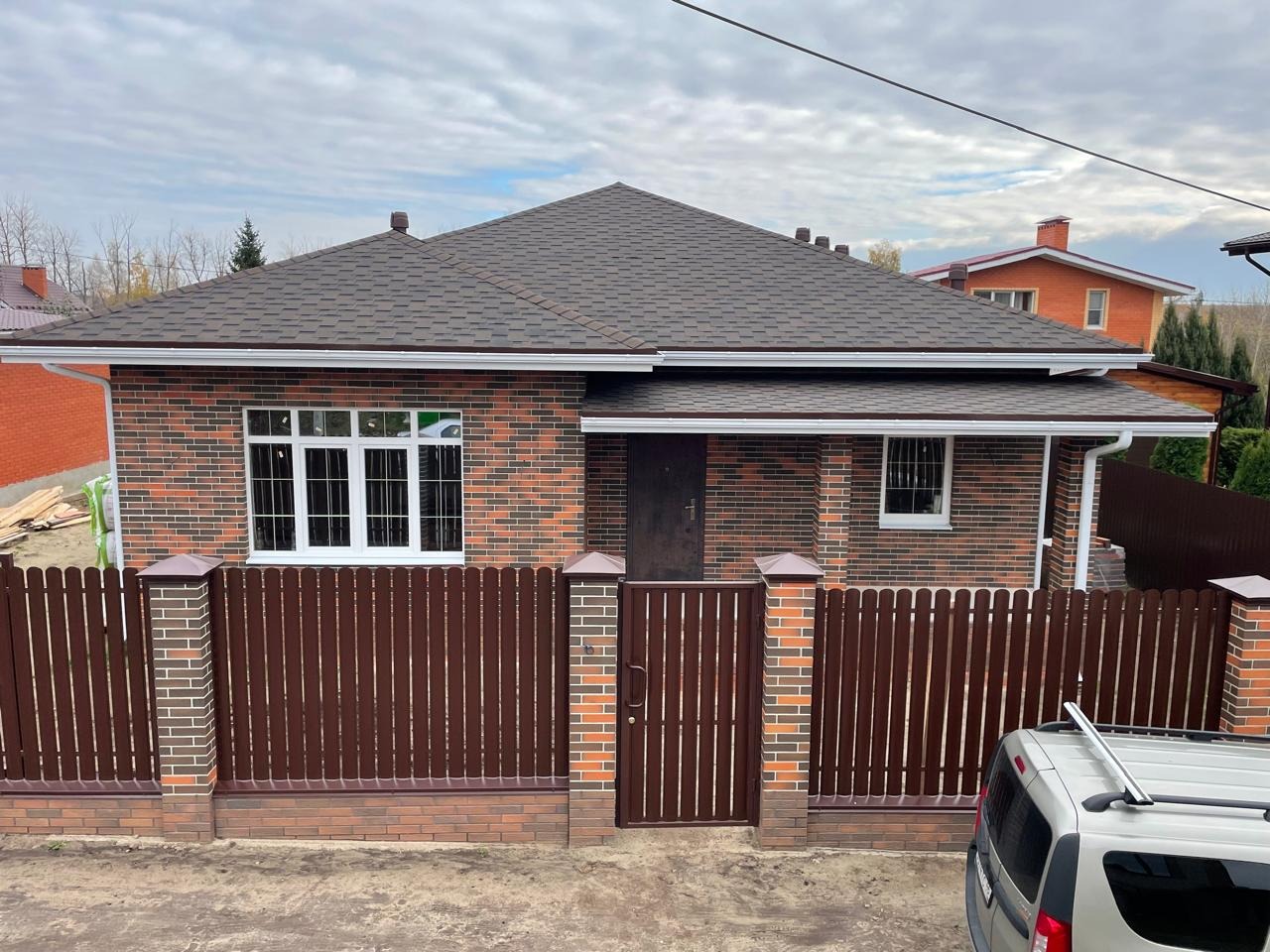 Клинкерный кирпич ЛСР "Прага" светло-коричневый флэш, гладкий, 0,7НФ 1