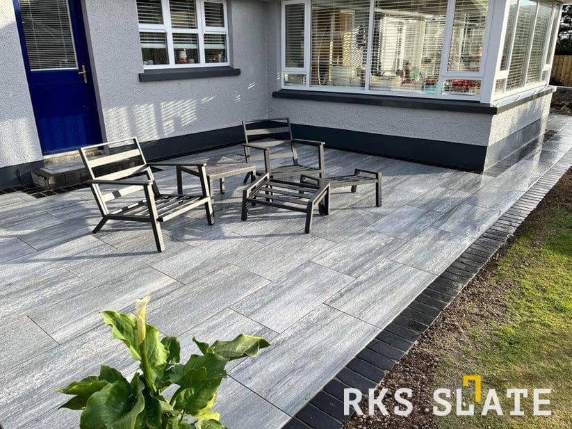 Брусчатка из известняка RKS Slate Belgian Black 200x100x40 мм 6