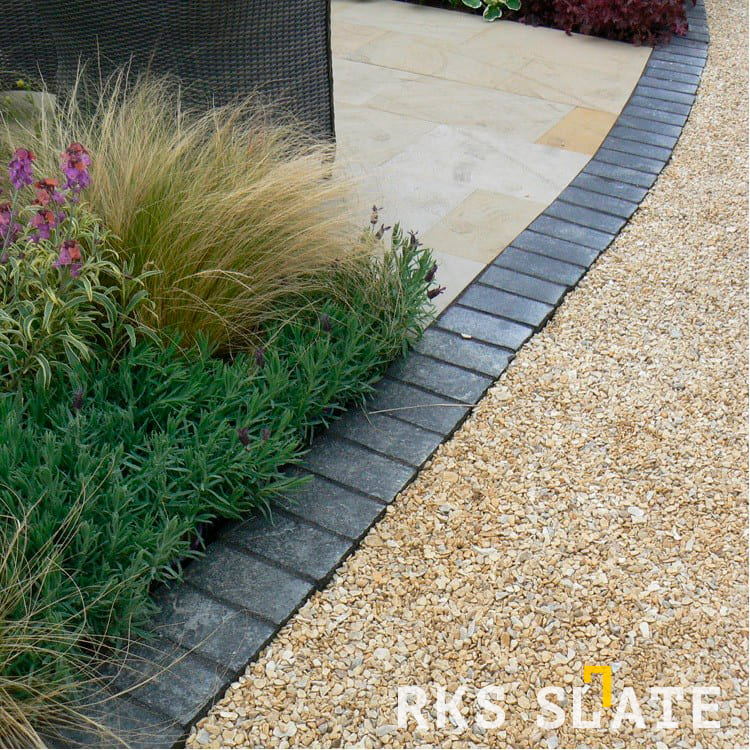 Брусчатка из известняка RKS Slate Belgian Black 200x100x40 мм 10