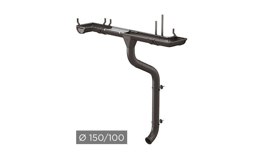 Водосточная система AQUASYSTEM PU MATT 150/100 мм RR 32 в Смоленске