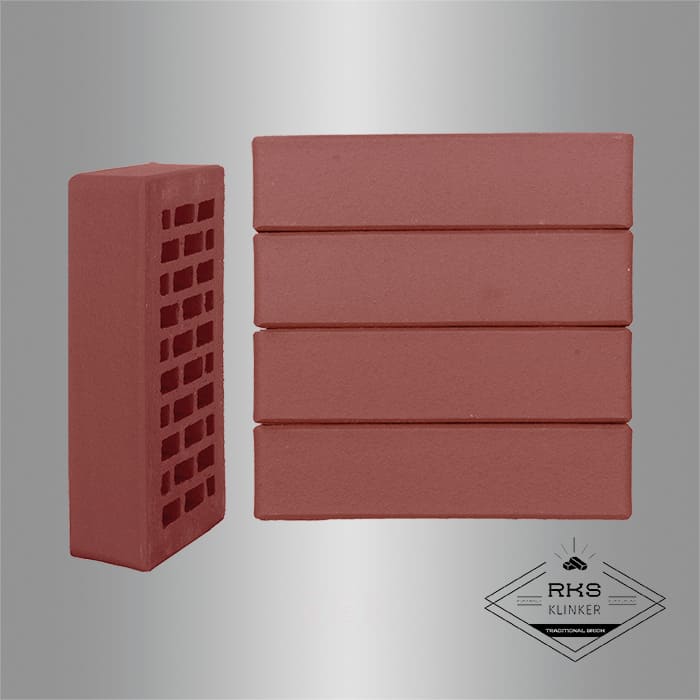 Кирпич облицовочный ЛСР, Винный, Гладкий, 1НФ в Смоленске