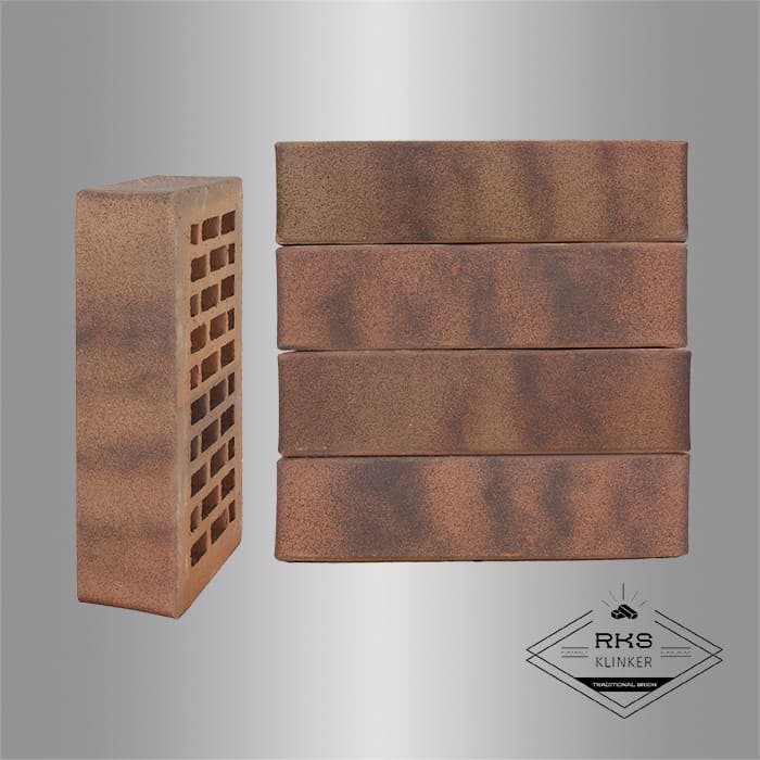 Кирпич облицовочный ЛСР, Ореховый флэш, Гладкий, 1НФ в Смоленске