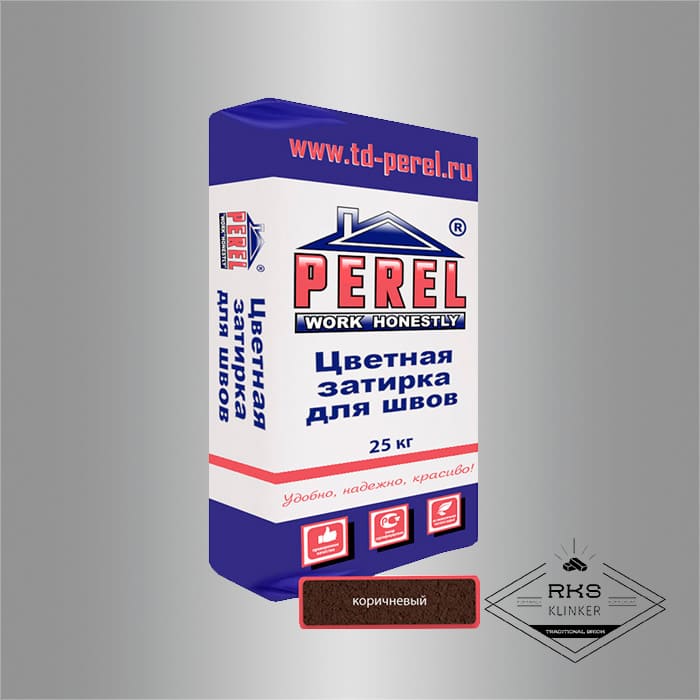 Зимняя затирочная смесь Perel RL 50/коричневая в Смоленске