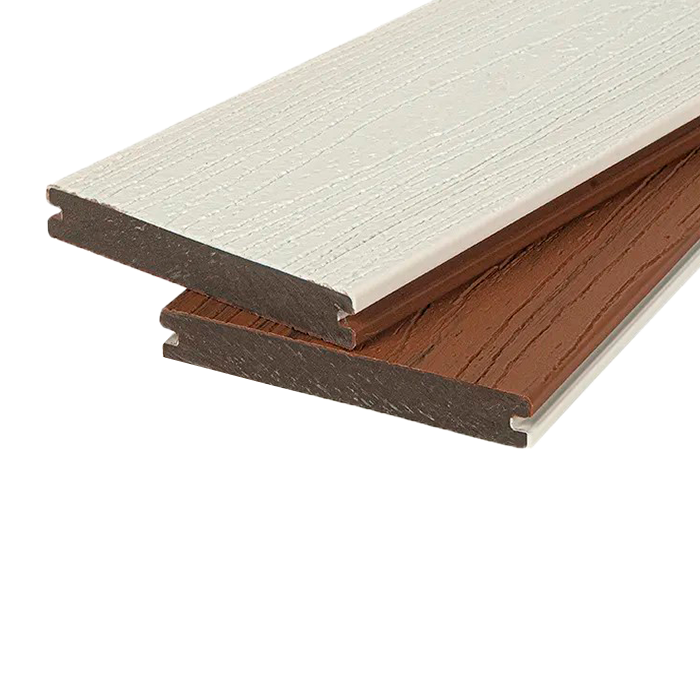 Террасная доска из ДПК Dual POLIVAN GROUP,Solid Co-Extrusion,White в Смоленске