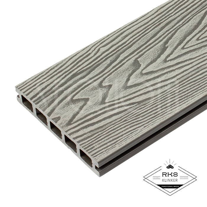 Террасная доска из ДПК SEQUOIA®, DUAL 3D WOOD, Grey, 146x24x4000 мм в Смоленске
