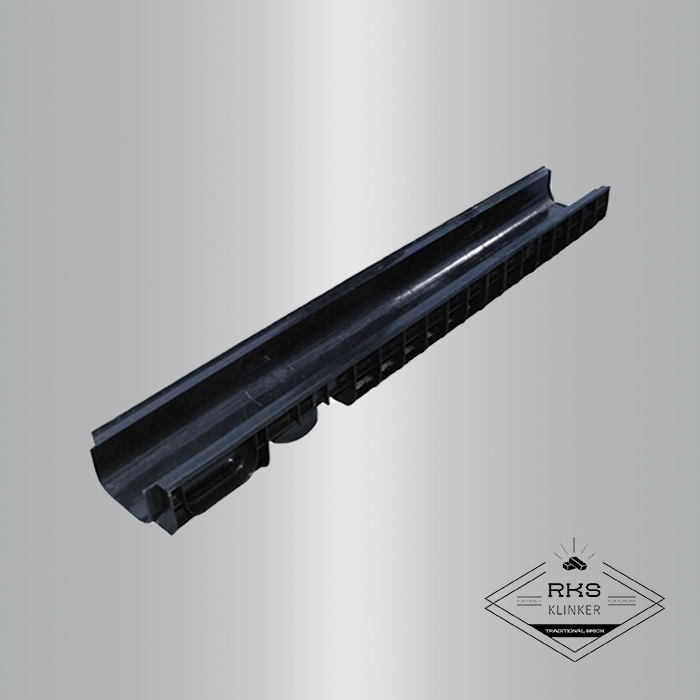 Лоток водоотводный PolyMax Basic пластиковый DN100, H80 в Смоленске