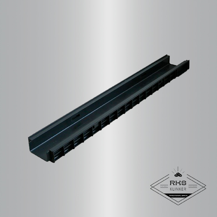 Лоток водоотводный PolyMax Basic пластиковый DN 100, H55 в Смоленске