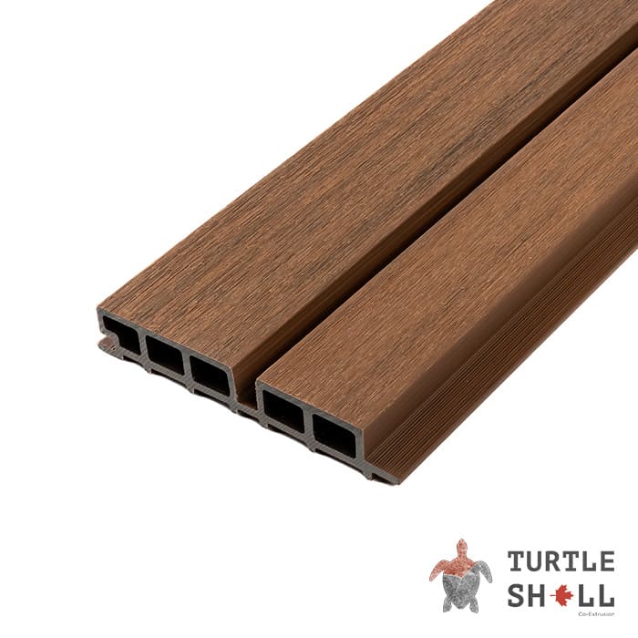 Реечная панель Double Lines, Australian Palisander, Co-Extrusion в Смоленске