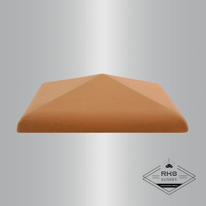Клинкерный колпак на столб ZG Clinker, С42 425х425 мм, красный в Смоленске