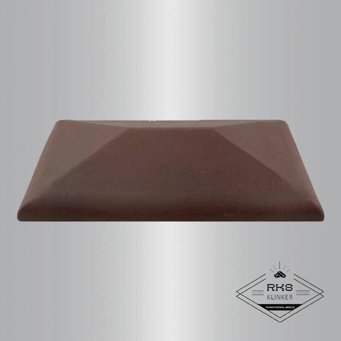Клинкерный колпак на столб ZG Clinker, СР 300х425 мм, вишнёвый в Смоленске