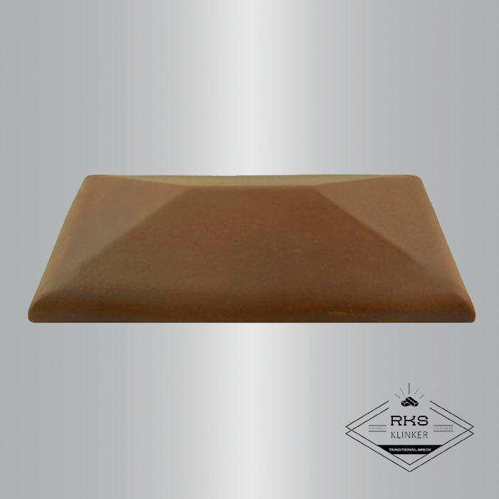 Клинкерный колпак на столб ZG Clinker, СР 300х425 мм, коричневый в Смоленске