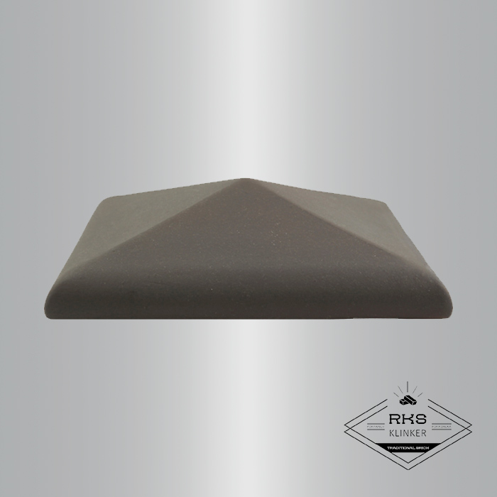 Клинкерный колпак на столб ZG Clinker, С42 425х425 мм, графит в Смоленске