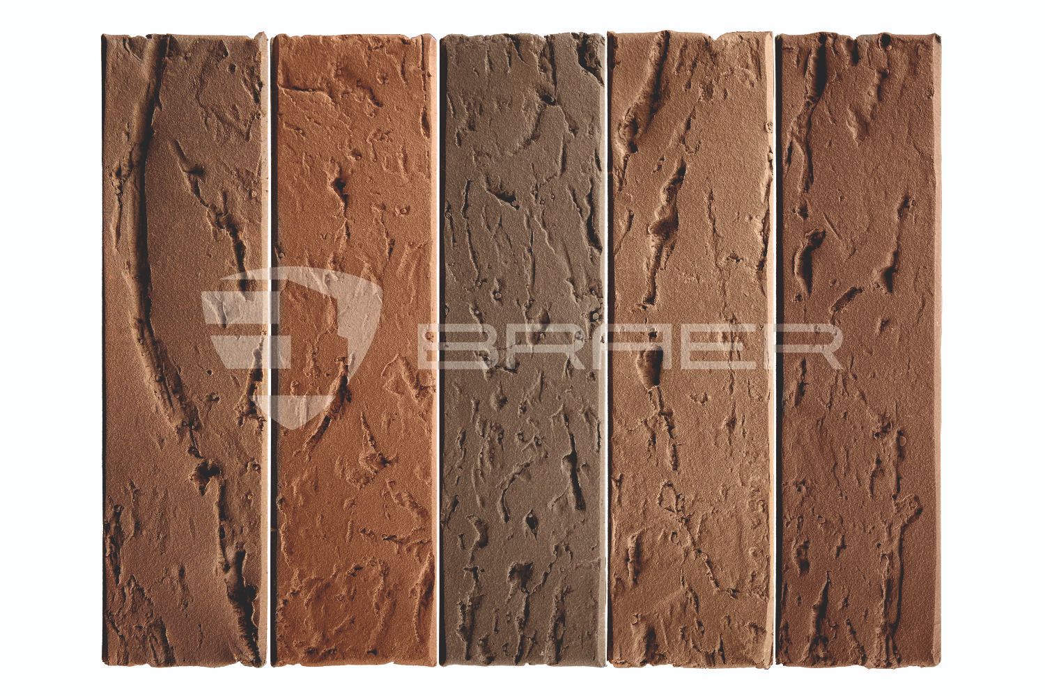 Облицовочный кирпич BRAER MAX, Кора дуба, М200, 1 НФ в Смоленске