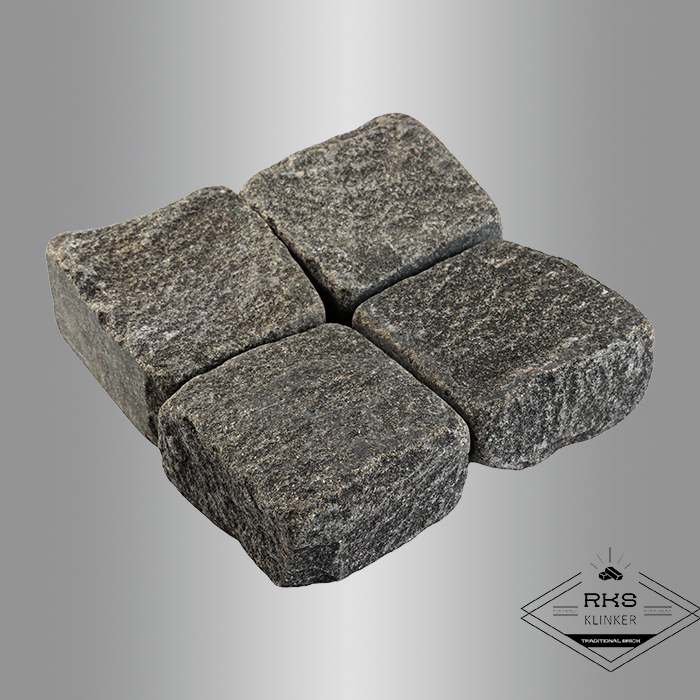 Гранитная брусчатка Габбро, Галтованная, 100x100x50 мм в Смоленске