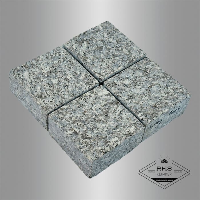 Гранитная брусчатка Grey Pearl, Пиленая, 100x100 мм в Смоленске