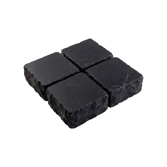 Брусчатка из известняка RKS Slate Belgian Black 100x100x30 мм в Смоленске