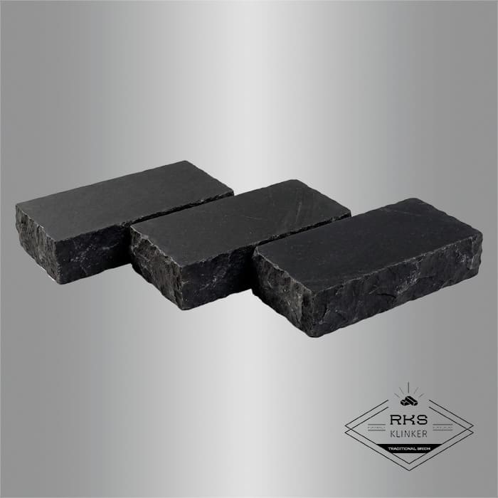 Брусчатка из известняка RKS Slate Belgian Black 200x100x40 мм в Смоленске