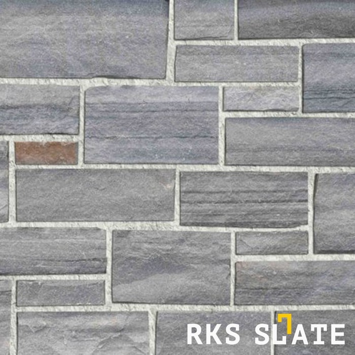 Фасадный облицовочный камень Grey Quartz Strips в Смоленске