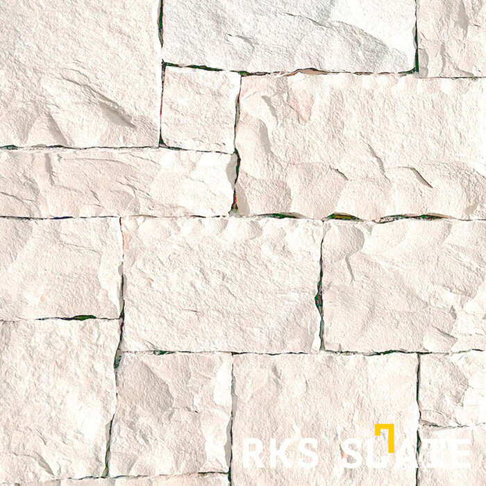 Фасадный облицовочный камень White Limestone Castle в Смоленске