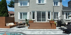 Ступени из ДПК Turtle Shell Thai Teak Co-Extrusion крыльцо и забор из дпк (4)