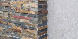 Натуральный камень для стен интерьера купить 3D панели RKS SLATE Cланец Multicolor Classic реальные фото объекта (9)
