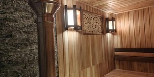 Камнь за печь в бане заказать 3D панели Мрамор RKS Slate Woody Grey Classic фото готовой сауны из камня (2)