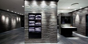 Каменная плитка для ванной, душевой, суны на стены и пол от RKS SLATE Сланец Deoli Green Brushed заказать с доставкой (4)