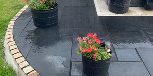 Мощение самым черным камнем фото - известняк Belgian Black от RKS SLATE купить  в РФ (3)