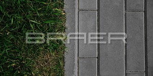 Тротуарная плитка БРАЕР Домино (серый) купить у официального дилера в Курске по лучшей цене