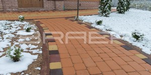 Тротуарная плитка БРАЕР Классико круговая песочный коралловый винный - узоры тротуарной плитки (2)