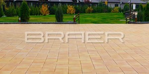 Фото бежевой тротуарной плитки Браер Триада сахара, Липецк (2)